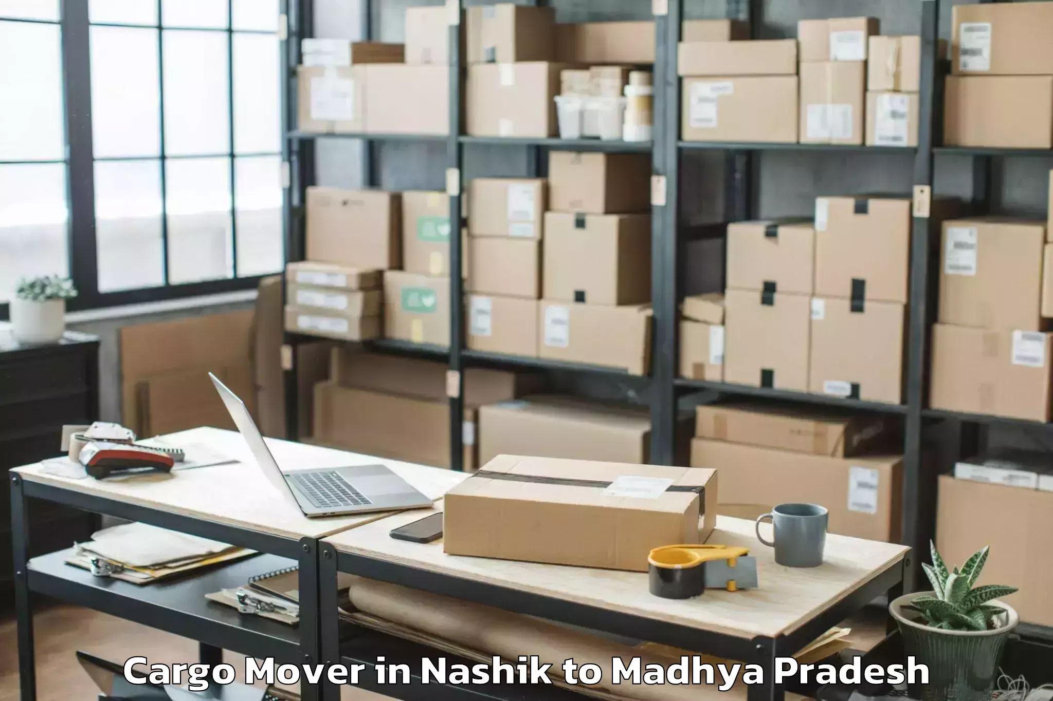 Top Nashik to Pohari Cargo Mover Available